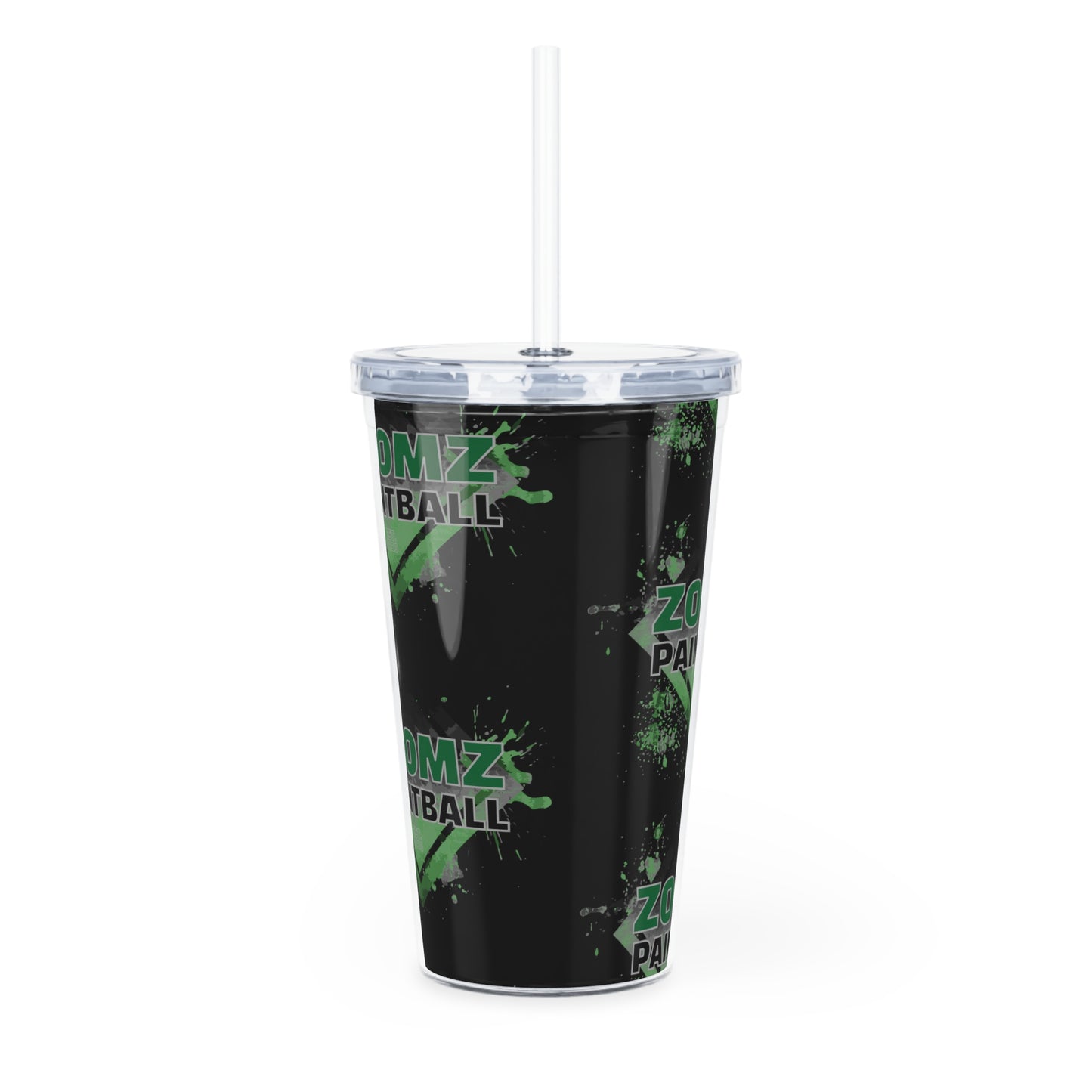 Plastic Tumbler with Straw